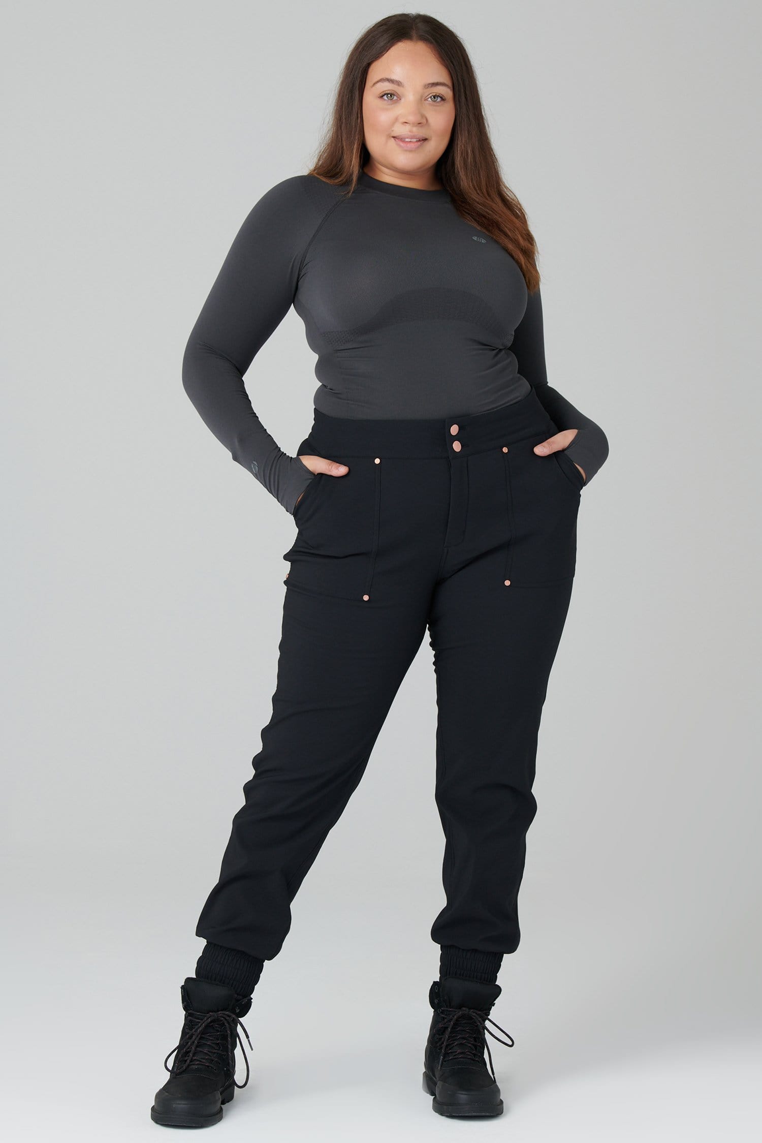 Thermal Casual Stroll Pants - Black