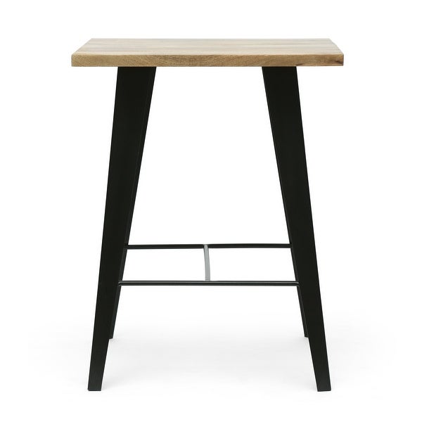 Leesburg Handcrafted Modern Industrial Mango Wood Oversized Side Table by Christopher Knight Home