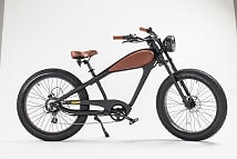 Revi  Bikes Cheetah Cafe Racer Elite 26 Inch Fat Tire Ebike 48V 750W Electric Bike