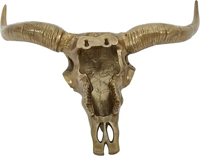 24 Inch Aluminum Bull Head Wall Dcor