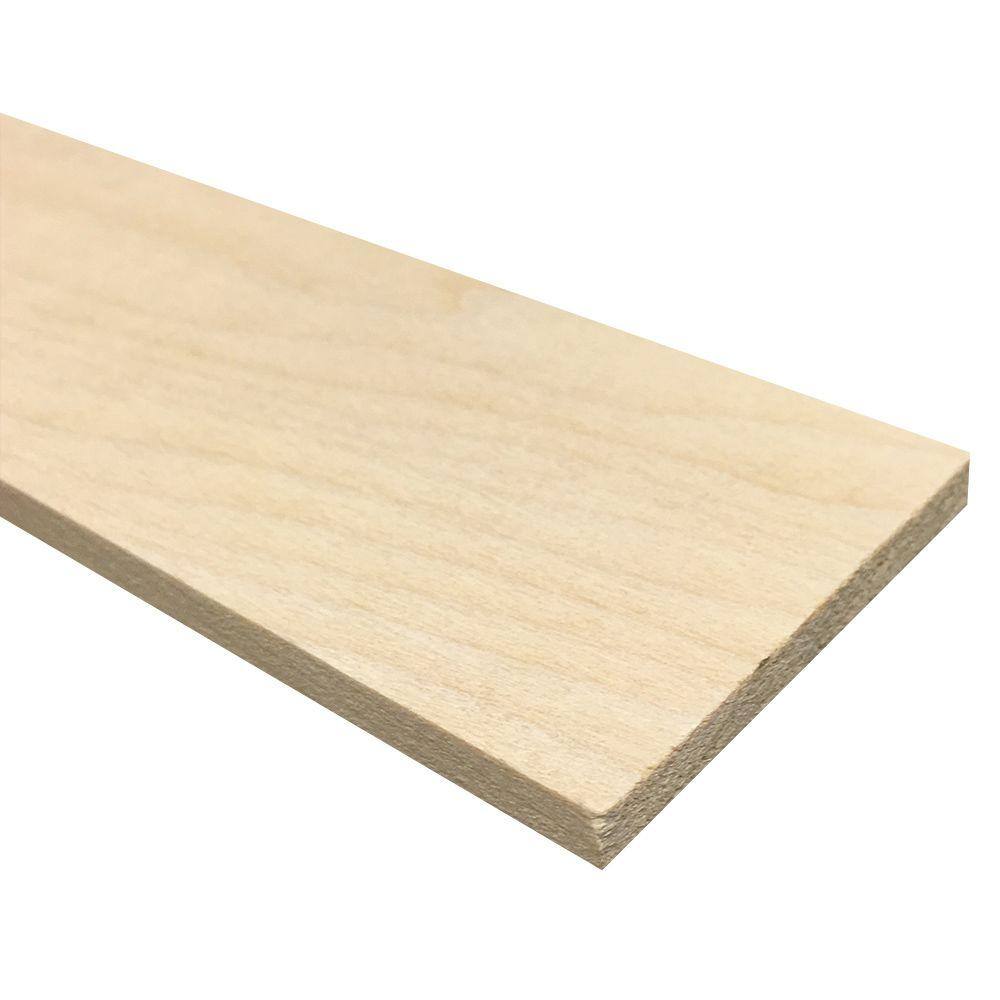 Weaber 14 in. x 3 in. x 3 ft. Hobby Boards Kiln Dried S4S Poplar Board (40-Piece) 27135