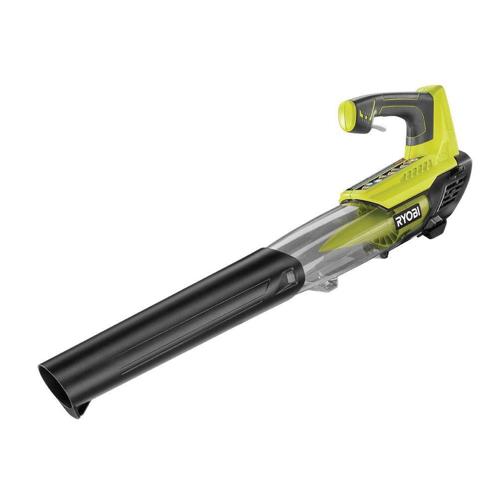 RYOBI ONE+ 18V 100 MPH 280 CFM Cordless Battery Variable-Speed Jet Fan Leaf Blower (Tool Only) P21081BTL