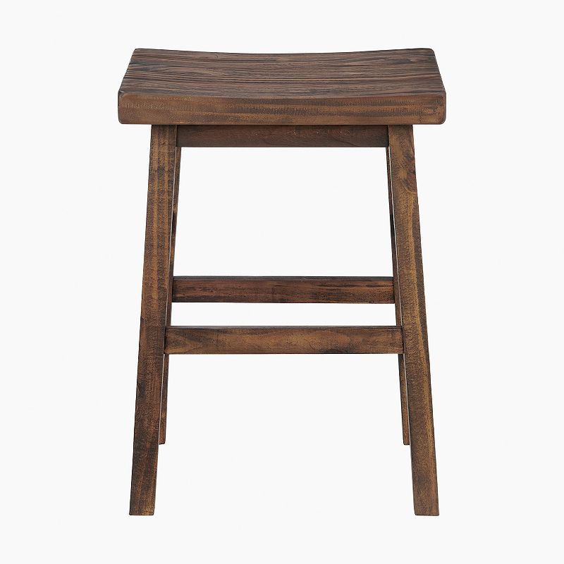 Alaterre Furniture Pomona Farmhouse Wood Counter Stool