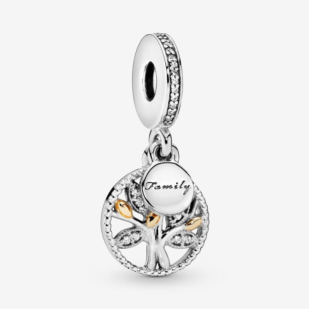 PANDORA  Sparkling Family Tree Dangle Charm