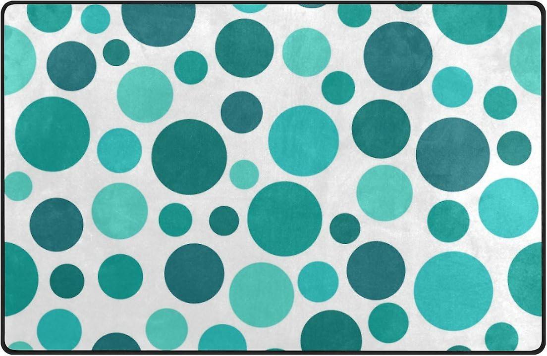 Abstract Polka Dot Pattern Black And White Area Rug Carpet 60 X 39 Inch For Living Room Bedroom Decor For Kids Carpet Mat