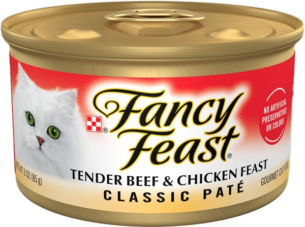 Fancy Feast Classic Tender Beef and Chicken Feast Canned Cat Food