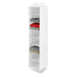 Honey-Can-Do 54 in. H white Polyester Hanging Closet Organizer SFT-01239