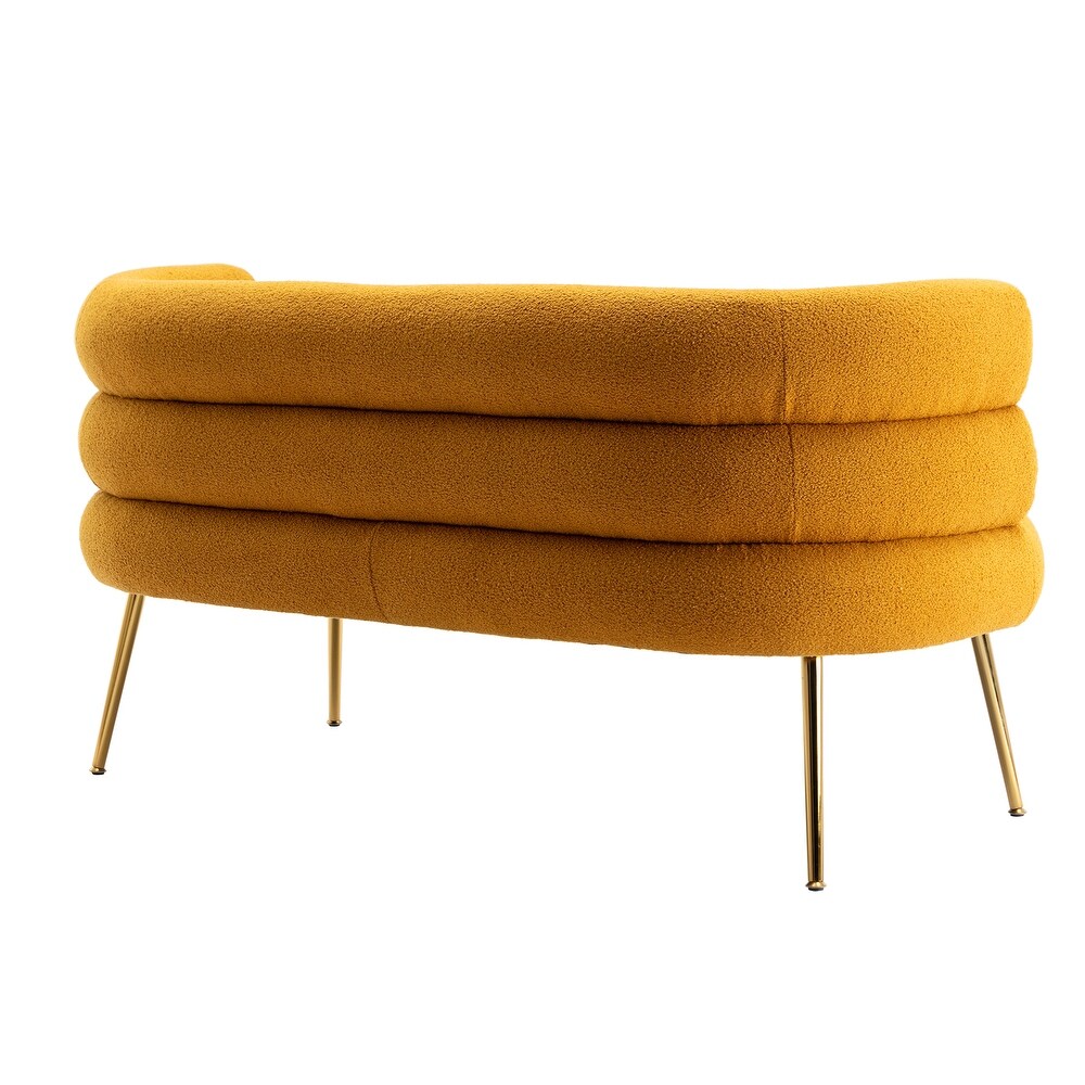 Accent Chair  Leisure Sofa Chair with Golden Feet