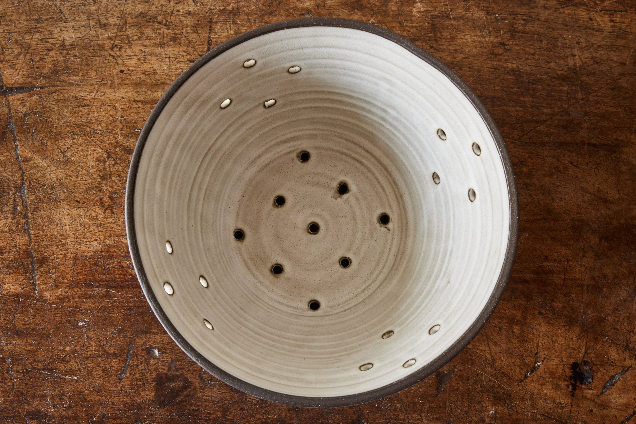 Nickey Kehoe, Ceramic Colander in White