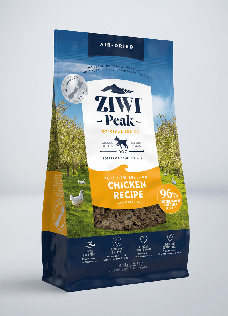 ZiwiPeak Grain Free Air-Dried Free-Range Chicken Recipe Dry Dog Food