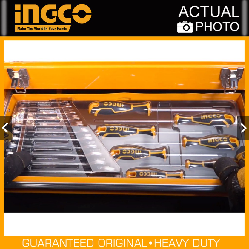 Ingco HTCS220971 97pcs Industrial Hand Tool Chest Set _H