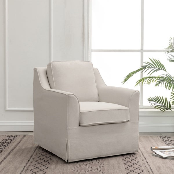 WOVENBYRD Barrel Swivel Chair