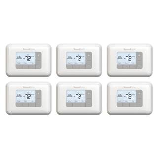 Honeywell Home T3 5-2 Day Programmable Thermostat with 2H2C Multistage Heating and Cooling (6-Pack) RTH6360D026PK