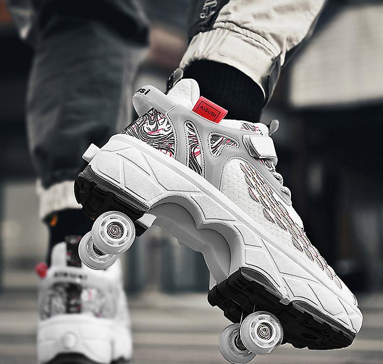 Roller Skates Foldable Pulleys Can Be Folded Into Casual， Athletic Shoes， Men's Shoes Women's Shoes Gifts