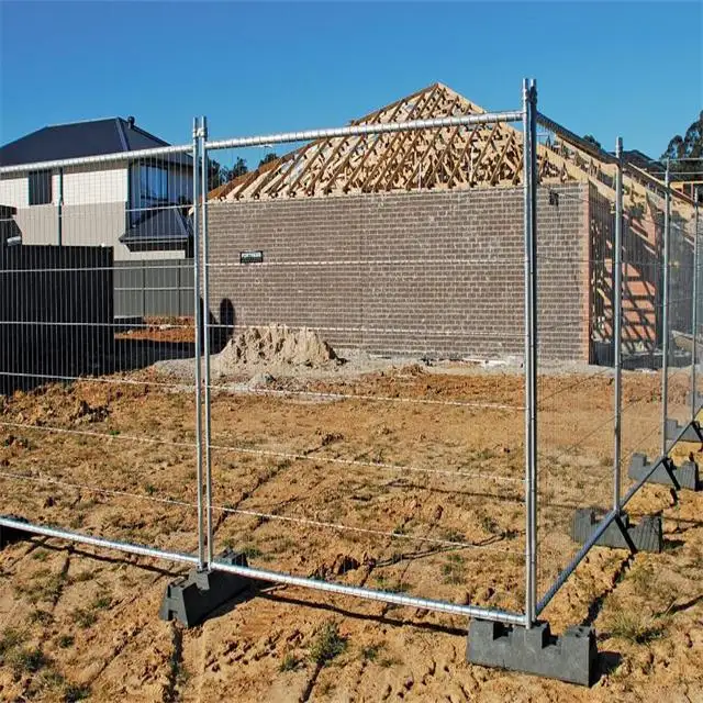 High quality construction site Australia temporary fence panel for construction building safe fence panel