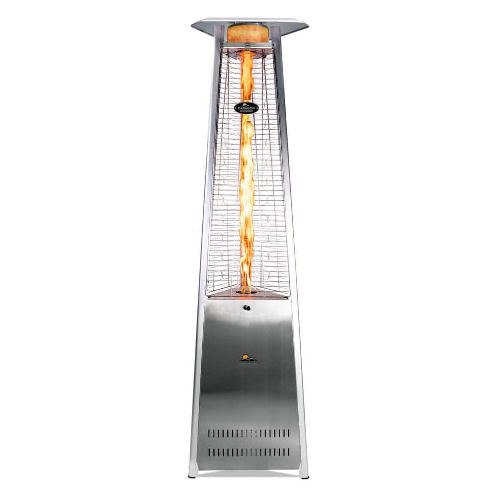 Paragon Outdoor 92.5 in. 42,000 BTU Stainless Steel Vesta Patio Flame Tower Heater OH-SS42-8M