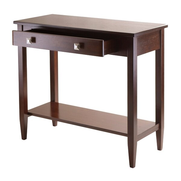 Richmond Console Table， Walnut - 33.98 x 15.69 x 29.92 inches