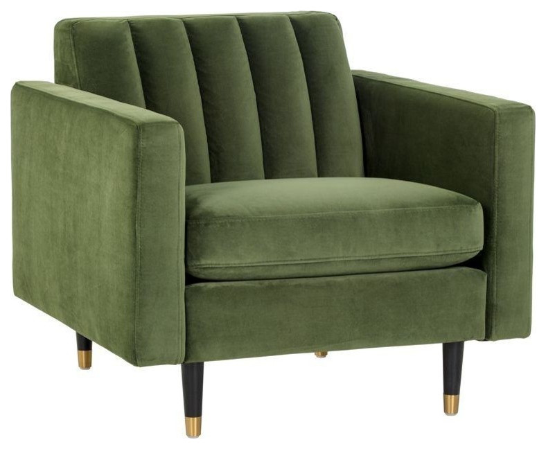 Cruz Armchair   Moss Green   Midcentury   Armchairs And Accent Chairs   by Virgil Stanis Design  Houzz