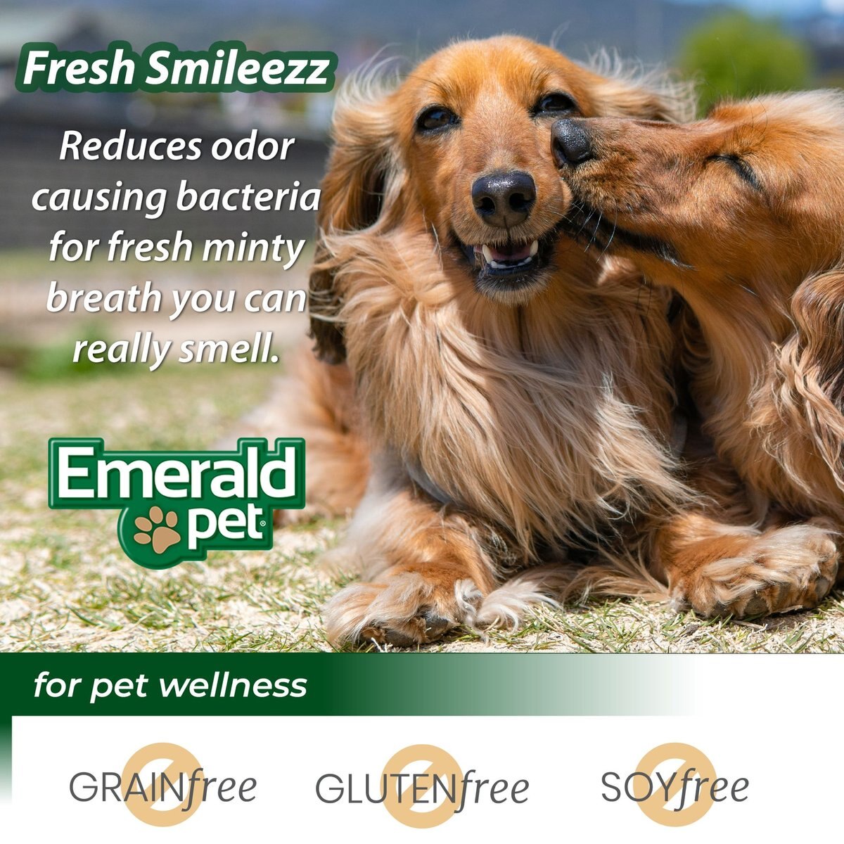 Emerald Pet Fresh Smileezz Mini Grain-Free Dental Dog Treats