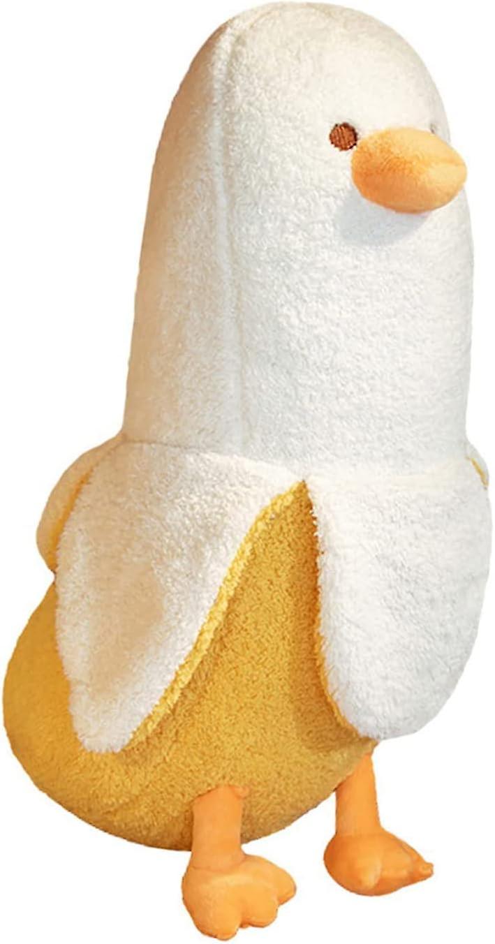 Cute Banana Duck Plush Soft Toys， Soft Long Body Hugging Pillow Gifts， Cozy Duck Plushie Stuffed Animal For Girls And Boys