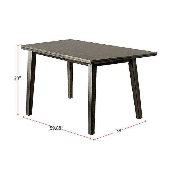 Wooden Dining Room Table in Gray