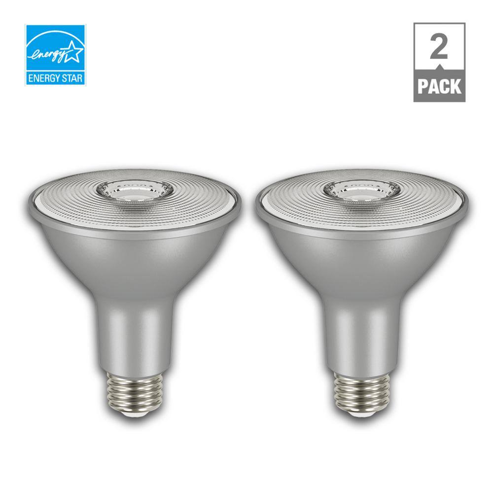 EcoSmart 75-Watt Equivalent PAR30 Dimmable Flood LED Light Bulb Bright White (2-Pack) A20PR3075WESD32