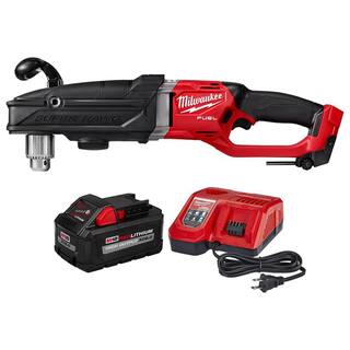 MW M18 FUEL 18V Lithium-Ion Brushless Cordless GEN 2 SUPER HAWG 12 in. Right Angle Drill with 8.0 Ah Battery  Charger 2809-20-48-59-1880