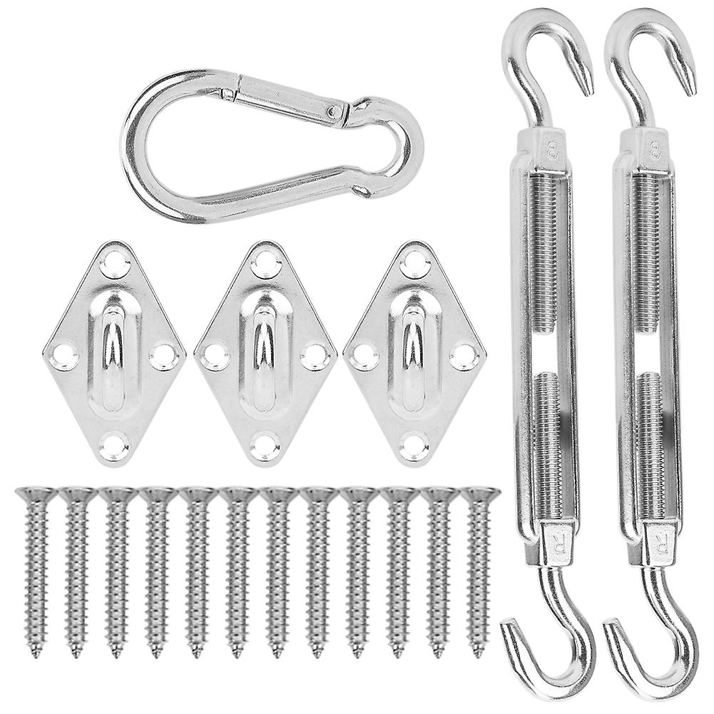 Stainless Steel Hardware Kit Screw Rhombus Hook Spring Buckle Shade Sail Accessory