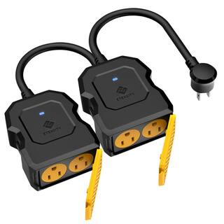 Etekcity 15 Amp Smart Outdoor Wi-Fi Outlet Plug (2-Pack) EDESORECSUS0006