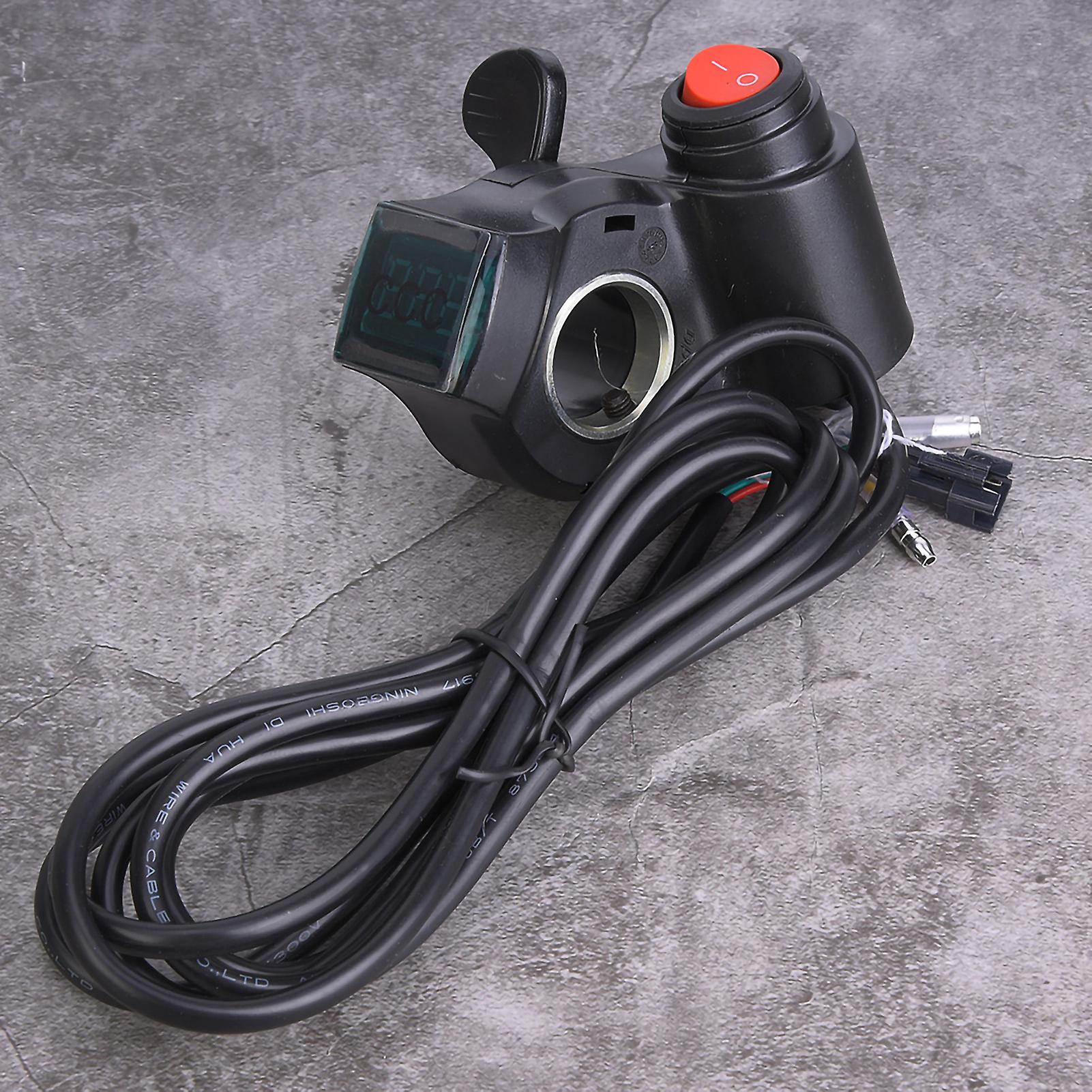 E-bike Thumb Throttle Lcd Display Digital Battery Voltage Power Switch For Electric Vehicle