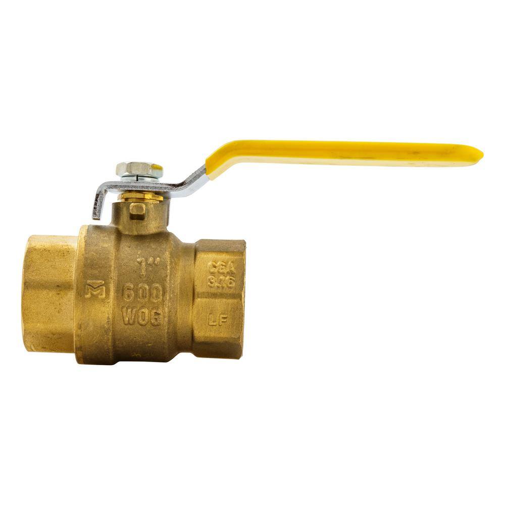 ProLine Series 1 in. x 1 in. Brass FIP Full Port Ball Valve 107-815HN