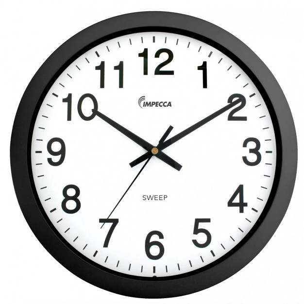 Quiet Movement Wall Clock Black