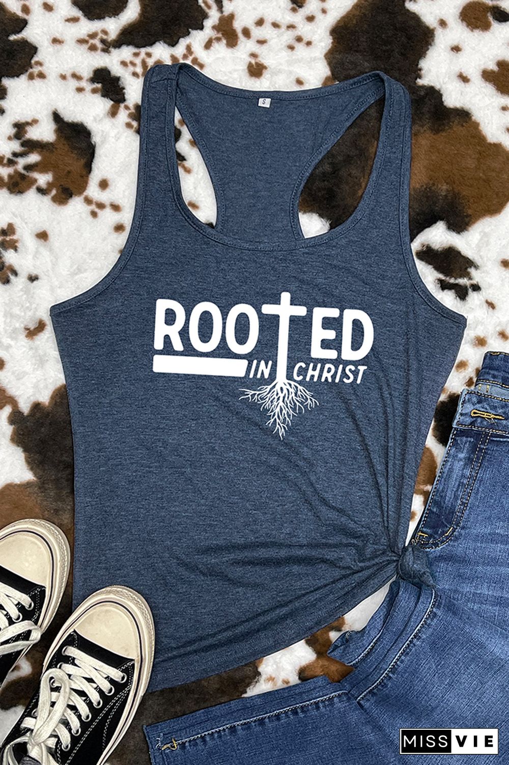 Rooted In Christ Sleeveless Tank Top Wholesale