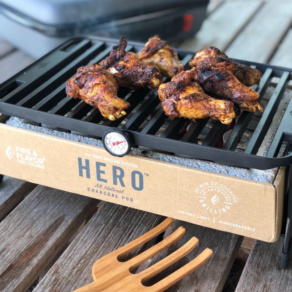 Fire and Flavor HERO Charcoal Grill System