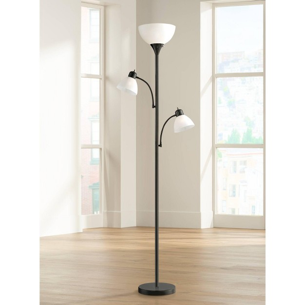 Tall Black Metal White Shade For Living Room Reading Bedroom Office House