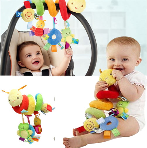 Zoiuytrg Activity Spiral Stroller Car Seat Lathe Hanging Bed Around Toys Baby Rattles Toy