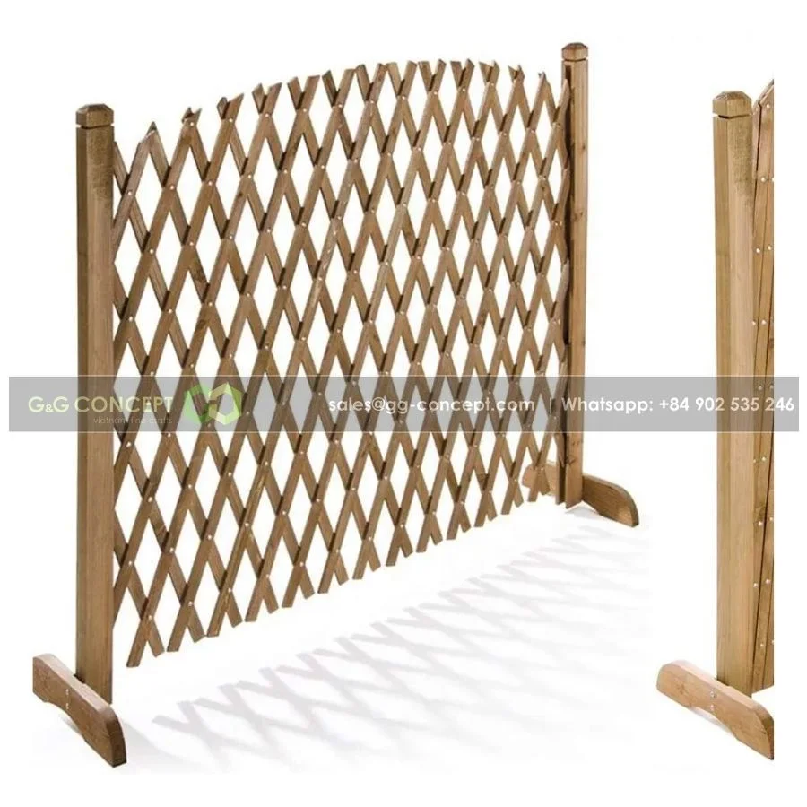 Home And Garden Extendable Acacia Wooden Fence Trellis Screen From Vietnam Is Stable/ High Quality Vietnam Export