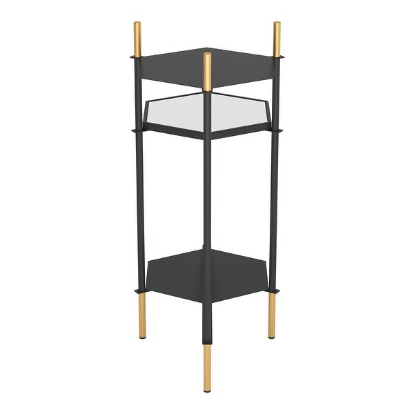 William Side Table Gold and Black - 19.9