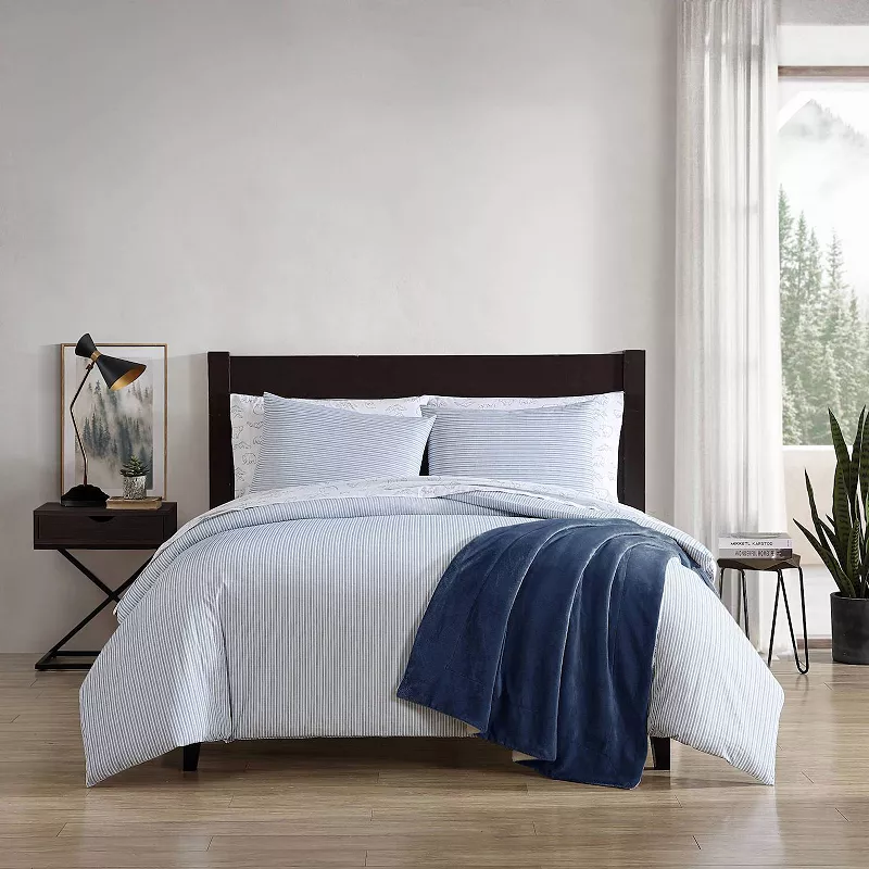 Eddie Bauer Ticking Stripe Duvet Set