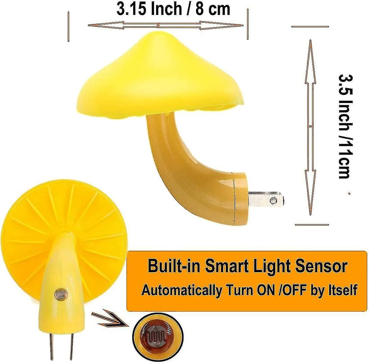 Night Light Sensor Led Night Light For Adults Kids Night Light Cute Mushroom Night Light Plug In Wal