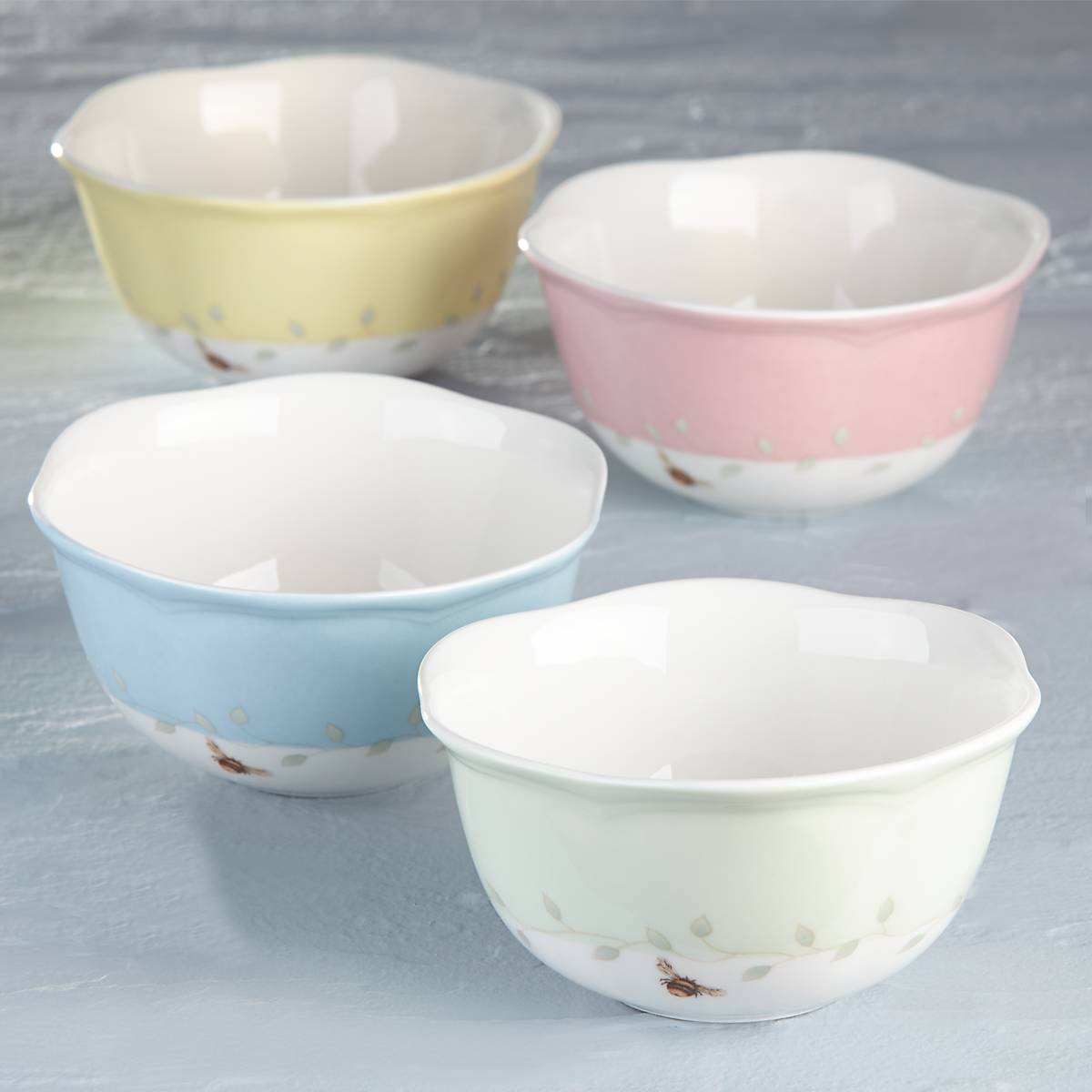 Butterfly Meadow 4-Piece Dessert Bowl Set