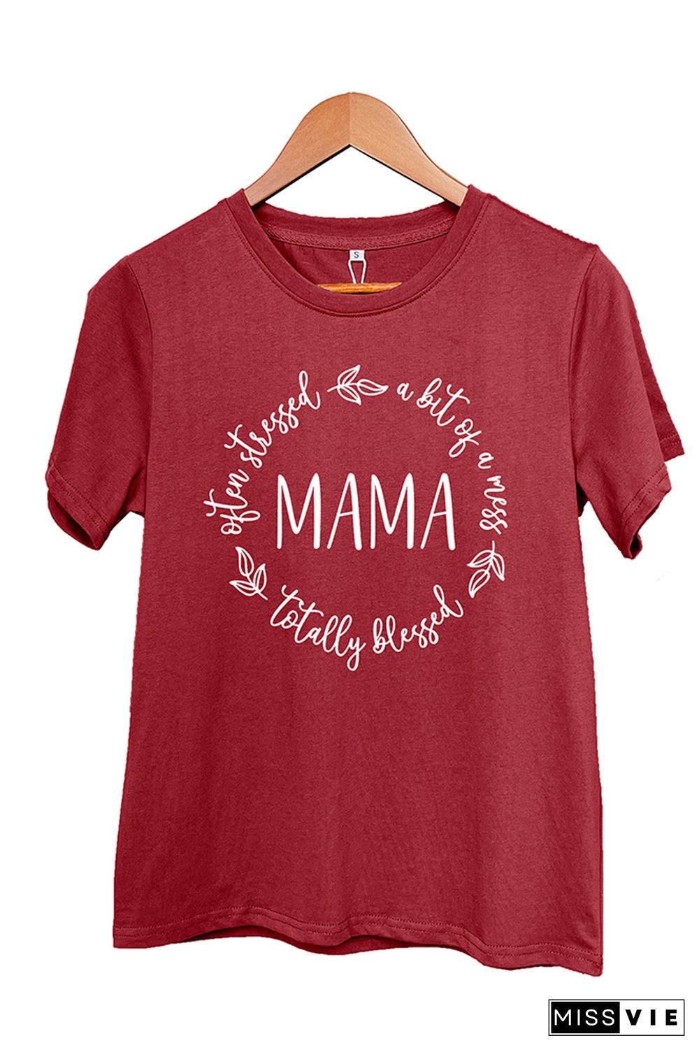 Blessed Stressed and a Mess MAMA Short Sleeve Graphic Tee Wholesale