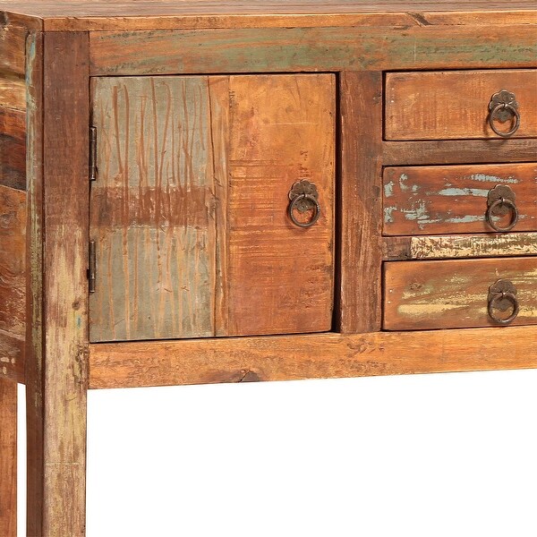 Journee 40-inch Distressed Painted Reclaimed Hardwood Storage Console