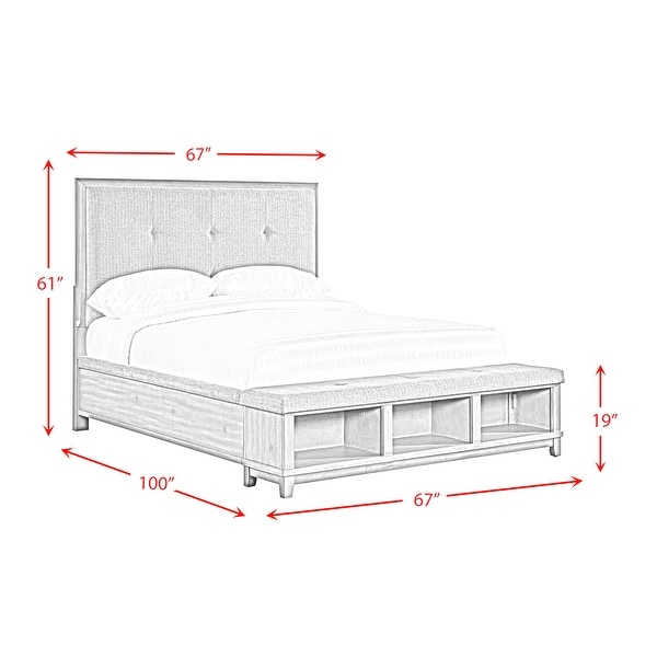 Picket House Furnishings Jaxon Queen Storage 3PC Bedroom Set in Grey - - 35251826