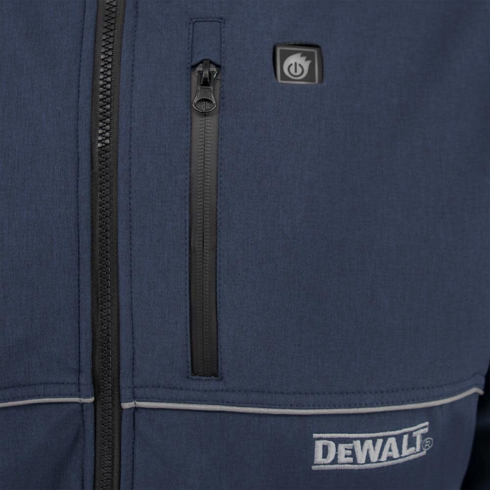 DW Mens Heated Kit Soft Shell Jacket with Sherpa Lining ted Navy 3X DCHJ101D1-3X from DW