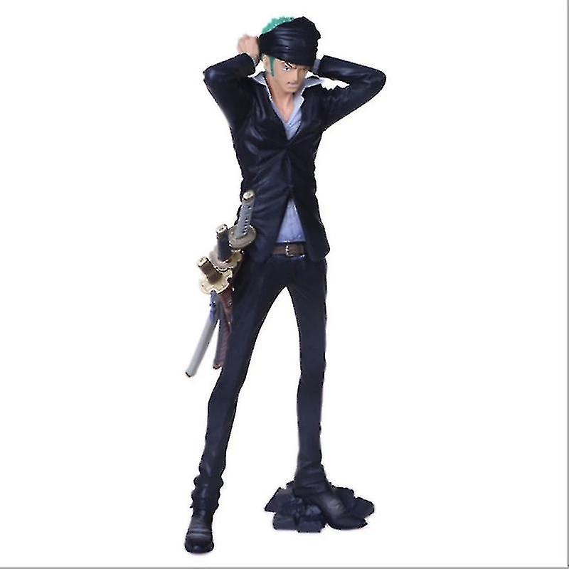 16cm Anime One Piece Roronoa Zoro Figure Tied Turban Action Model