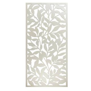 Matrix Tangle 70.8 in. x 35.4 in. Swiss Coffee Recycled Polymer Decorative Screen Panel Wall Decor and Privacy Panel B-TA1809-WH-D