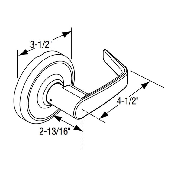 Corbin Russwin CL3820 NZD 605 Grade 2 Privacy Bedr...