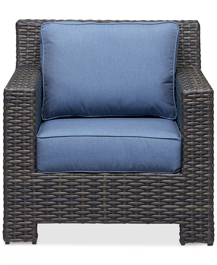 Furniture Viewport Wicker Outdoor Club Chair with Sunbrellaandreg; Cushions