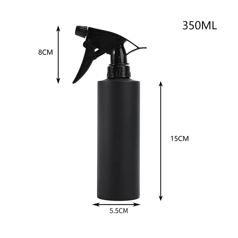 Refillable Portable Sprayer Water Container Black Trigger Sprayer W/Mist and Stream Settings